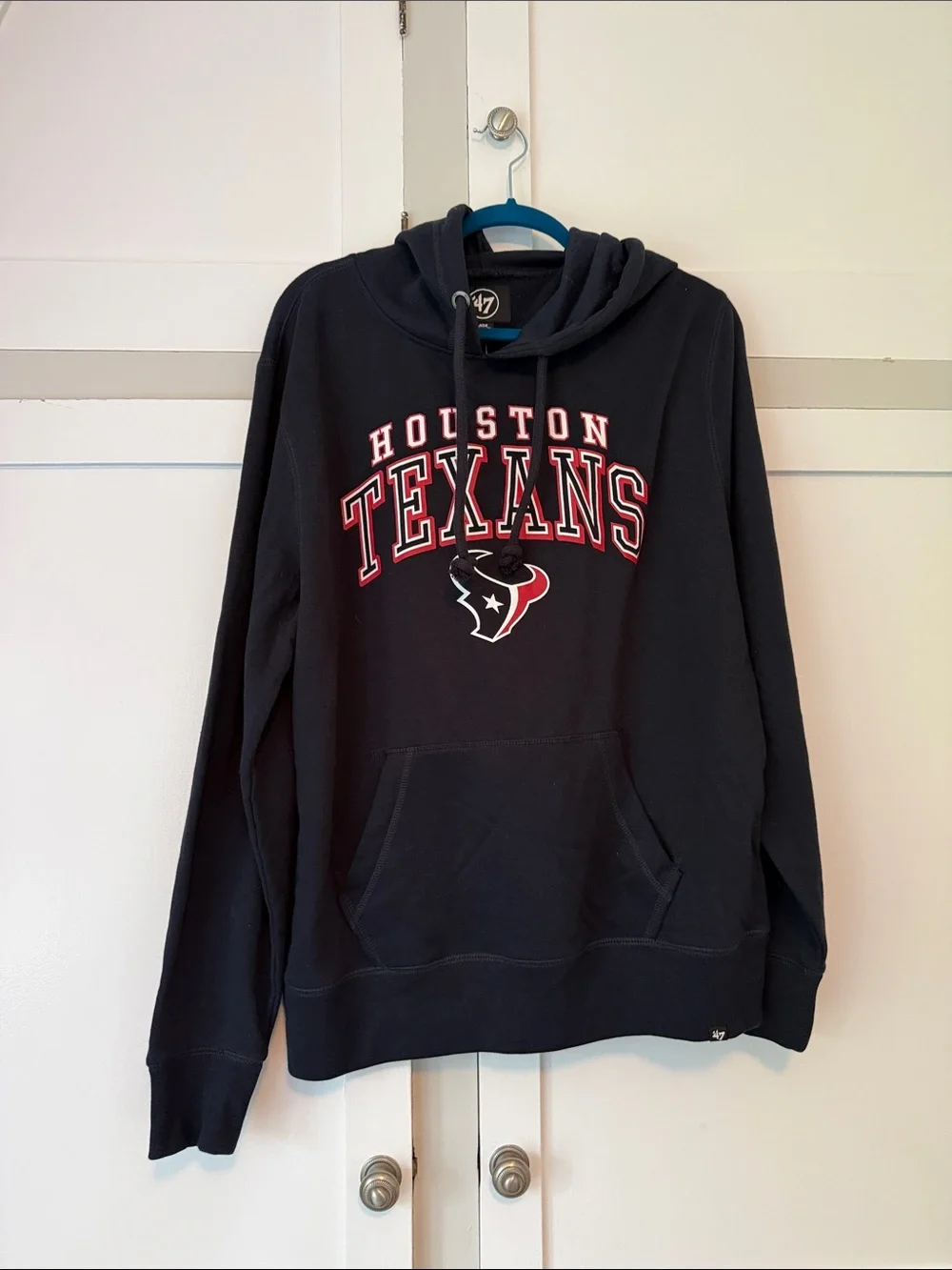 '47 Navy Houston Texans Hoodie Sweatshirt NWT size large NFL